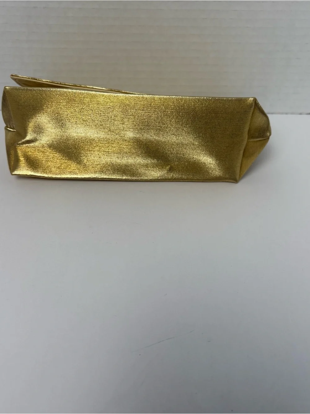 5pc bundle-Estee Lauder gold, metallic cosmetic makeup bag or clutch& Kylie &
